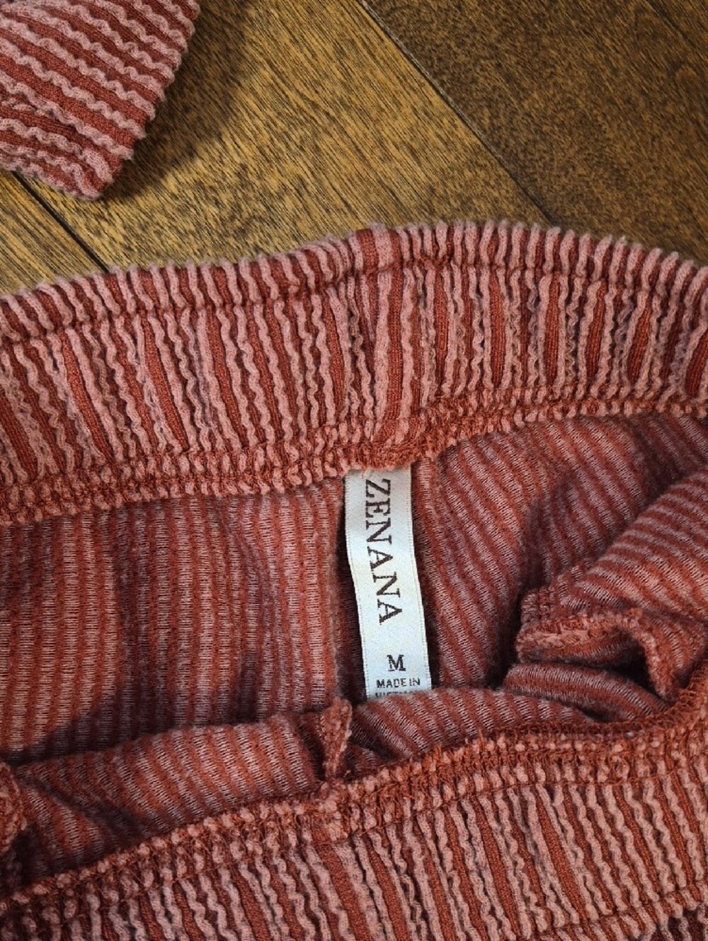 Zenana Outfitters Ribbed Two-Piece Set - Dusty Rose - Picture 3 of 4